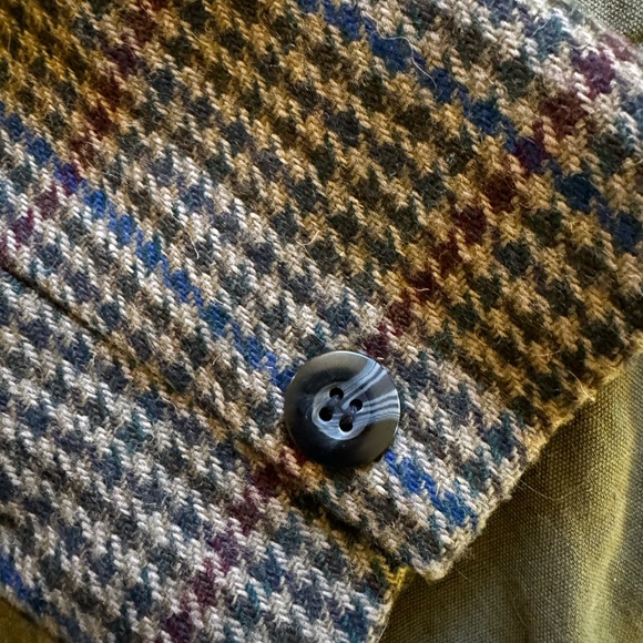 Vintage wool checked blazer - size 12 - Picture 4 of 7